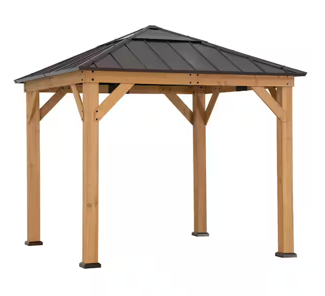 Aurora 9 X 9 Cedar Framed Gazebo service image