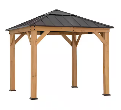 Aurora 9 X 9 Cedar Framed Gazebo service image