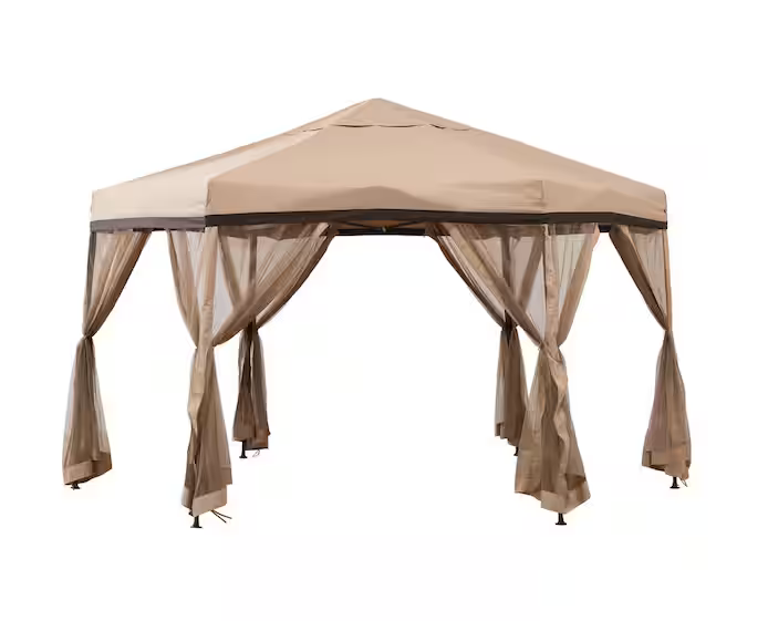 Wister 11 X 11 Pop Up Portable Hexagon Steel Gazebo service image