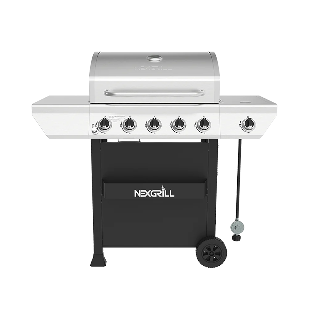 5-burner Grill With Stainless Steel Side Burner service image