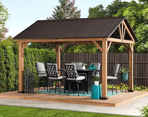 Apollo 11 X 13 Cedar Framed Gazebo service image