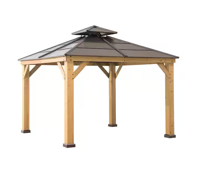 Chapman 11 X 11 Outdoor Patio Cedar Framed Gazebo service image