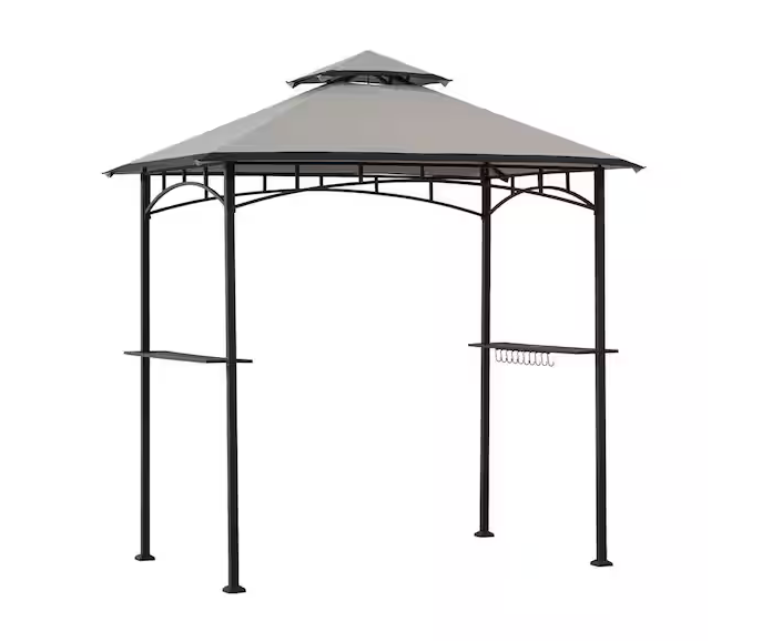 Marion 5 X 8 Black Steel 2-tier Grill Gazebo service image