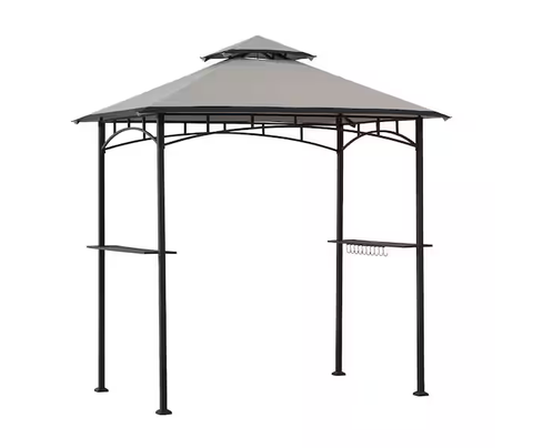 Marion 5 X 8 Black Steel 2-tier Grill Gazebo service image