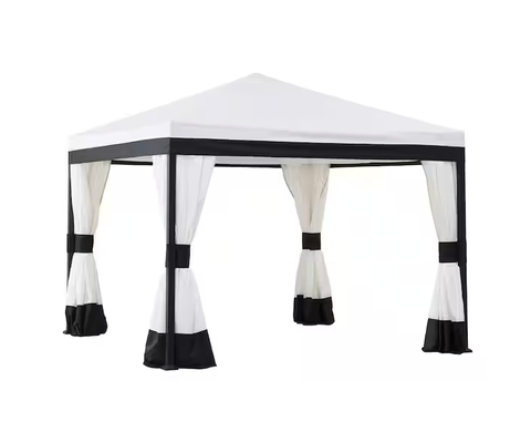 10 X 10 Black And White Steel Gazebo service image