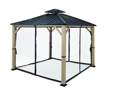 Lorston 12 X 12 Hard Top Gazebo With Netting service image