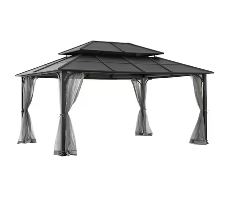 12 X 16 Black Steel Gazebo service image