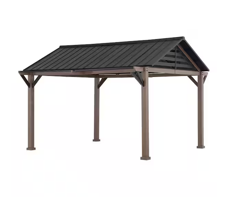 Kinzie 13 X 13 Hardtop Gazebo With Pergola Awnings service image