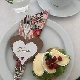 Tischdeko für eine Hochzeit