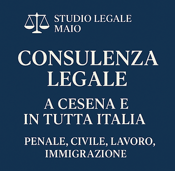 Consulenza legale online in tutta Italia a cura dello Studio Legale Maio – Assistenza in diritto civile, penale, lavoro e famiglia