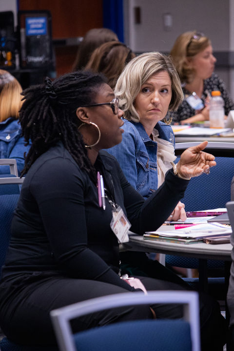 Attendee collaborating