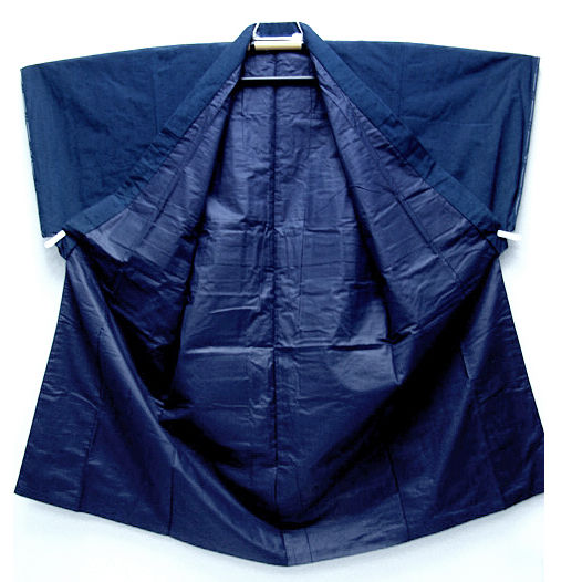 Thumbnail: Blue Tsumugi Silk Ensemble