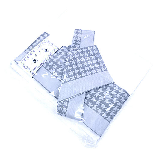 Thumbnail: Grey Houndstooth Pre-Tied Obi 5