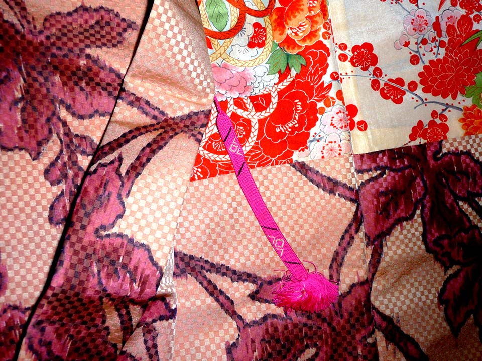 Thumbnail: Antique Extra Long Haori Kimono Jacket wafuku.co.uk - 12