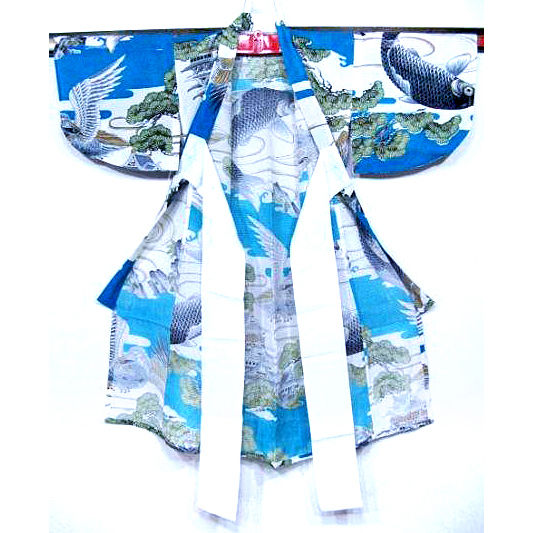 Thumbnail: Carp on Ro Silk Child's Kimono