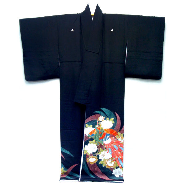 Thumbnail: Peacock & Peonies Tomesode Kimono
