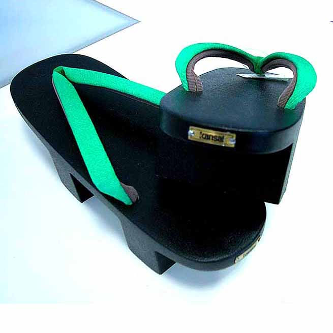 Thumbnail: Kansai Yamomoto Geta - Green Black