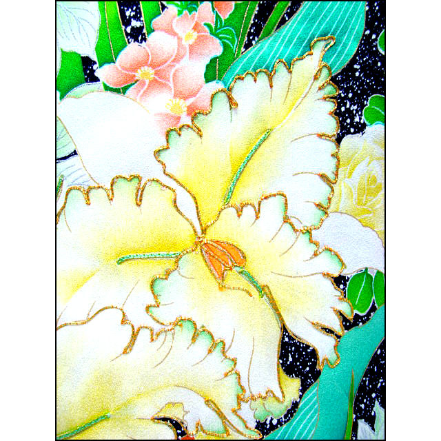 Thumbnail: Astounding Flowers Furisode Kimono