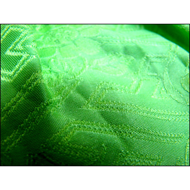 Thumbnail: Green Silk Shibori Obiage 4