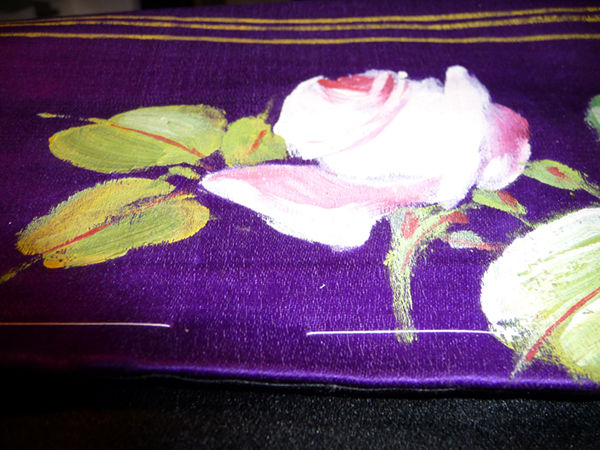 Thumbnail: 2 Part Hand Painted Antique Obi