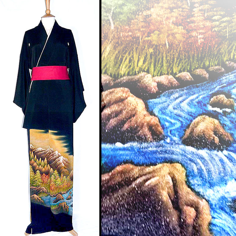 Thumbnail: Trees & Stream Kimono