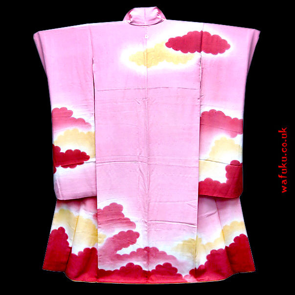 Thumbnail: Pink Clouds Furisode Kimono