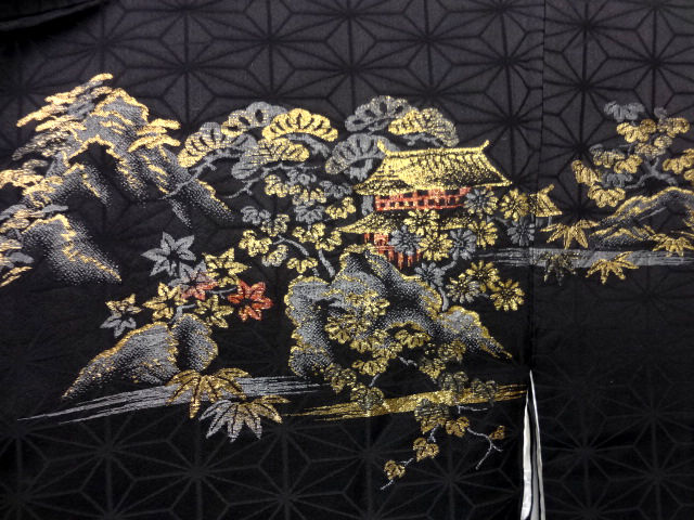 Thumbnail: Black Scenery Weave Haori