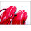 Thumbnail: Squiggle Pattern Red Zori - 23cm