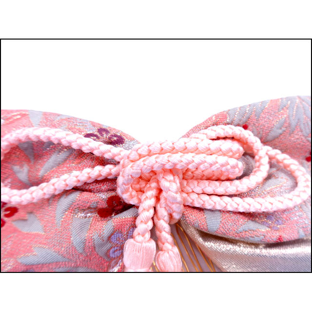 Thumbnail: A Pink & Grey Big Bow Comb