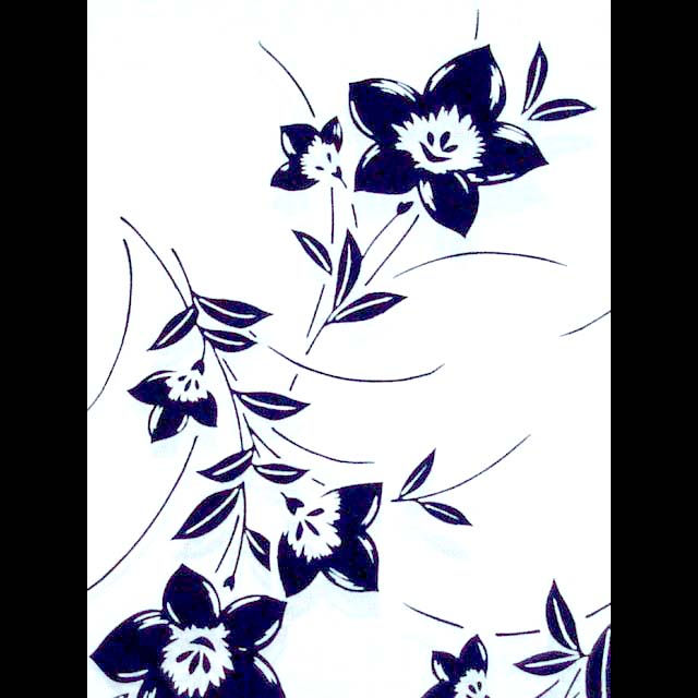 Thumbnail: Dark Blue & White Cotton Yukata Bolt 10M