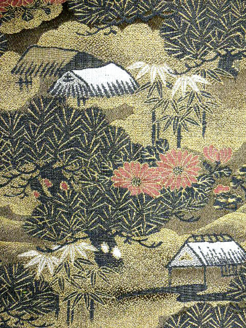 Thumbnail: Landscape Scenery Silk Maru Obi