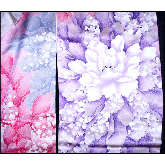 Thumbnail: Glorious Floral Pink Furisode Kimono