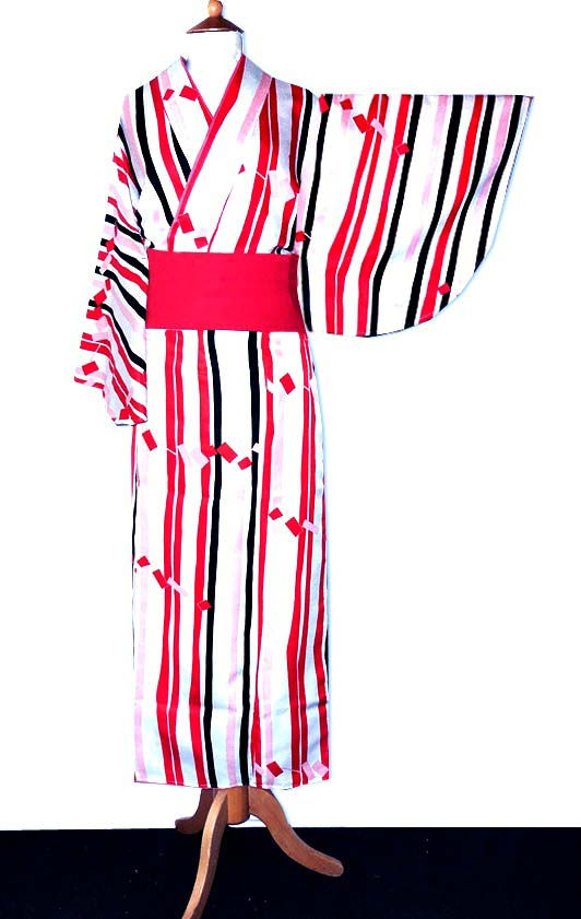 Thumbnail: 2-Part Kimono - Flowers on Black -L