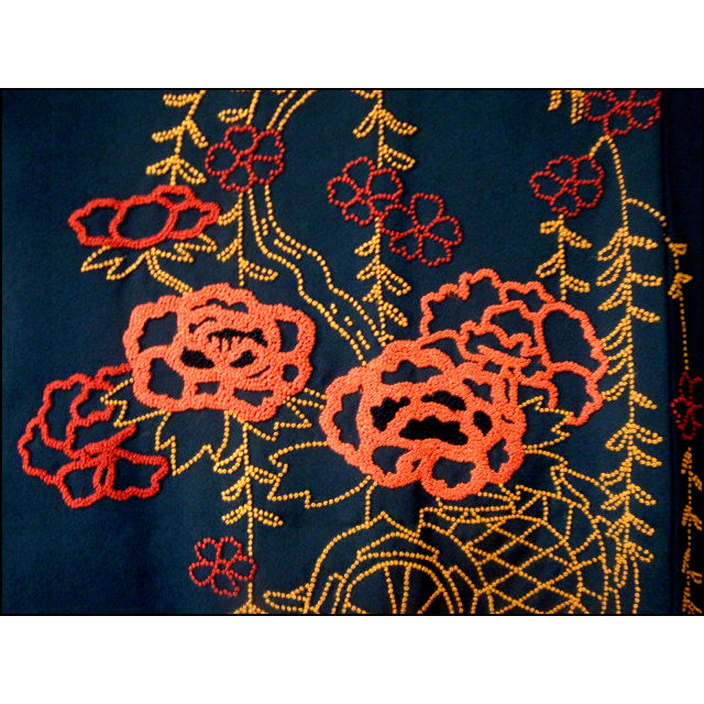 Thumbnail: Embroidered Flower Carts Haori