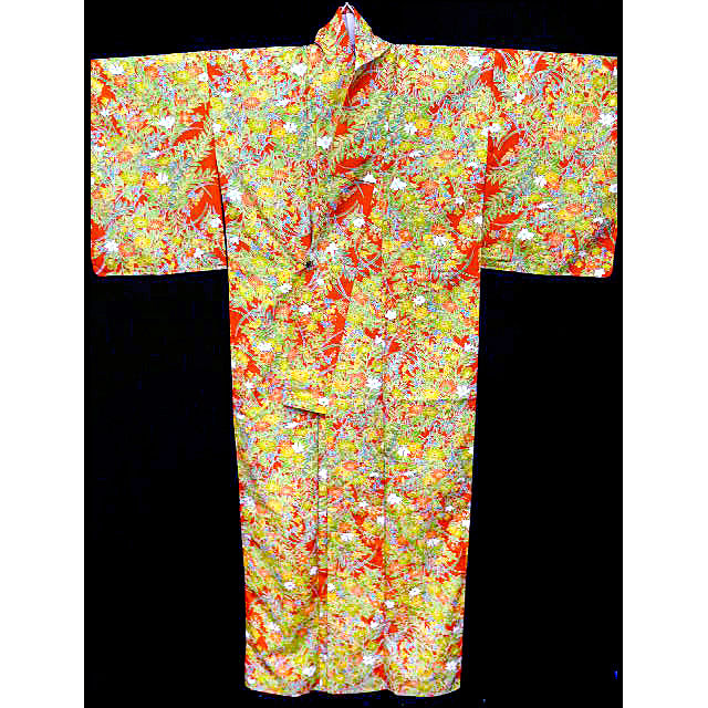 Thumbnail: Abundant Flowers Komon Kimono