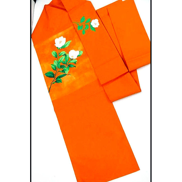 Thumbnail: Glinting  Peonies - Silk Nagoya Obi