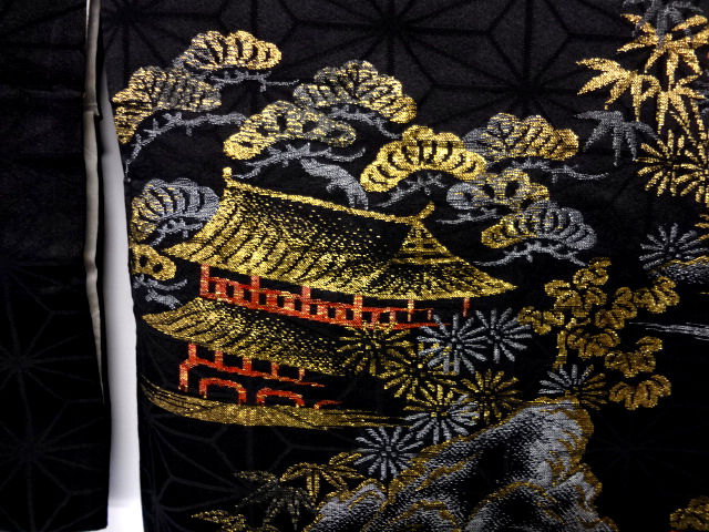 Thumbnail: Black Scenery Weave Haori