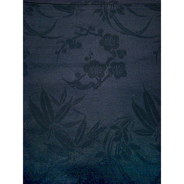 Thumbnail: Geisha's Silver & Black Reversible Chuuya Obi detail 4
