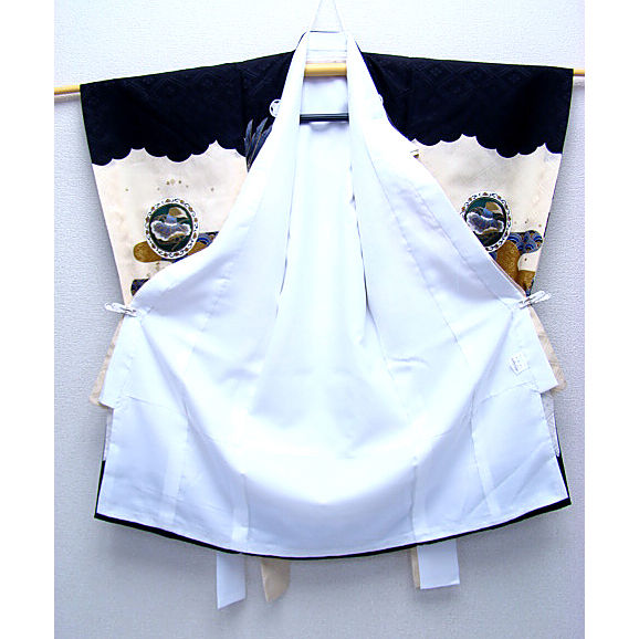 Thumbnail: Hawk Silk Boy's Kimono & Juban Set