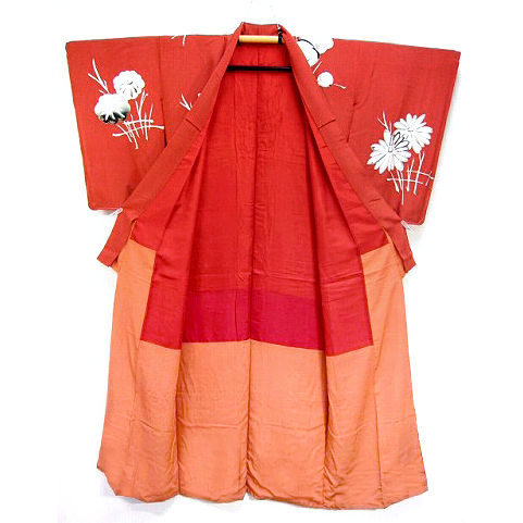 Thumbnail: Kinsha Silk Floral Kimono