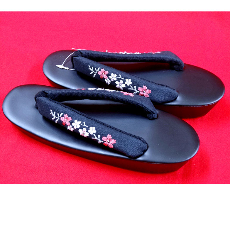 Thumbnail: Cherry Blossom Embroidered Zori