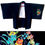 Thumbnail: Floral black haori kimono jacket front