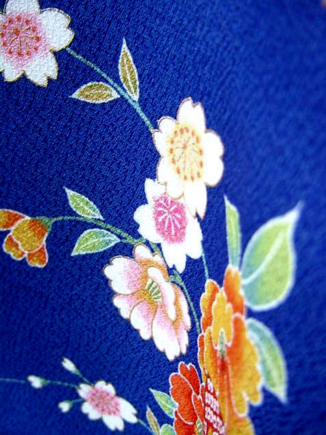Thumbnail: Floral Blue Kimono - Small