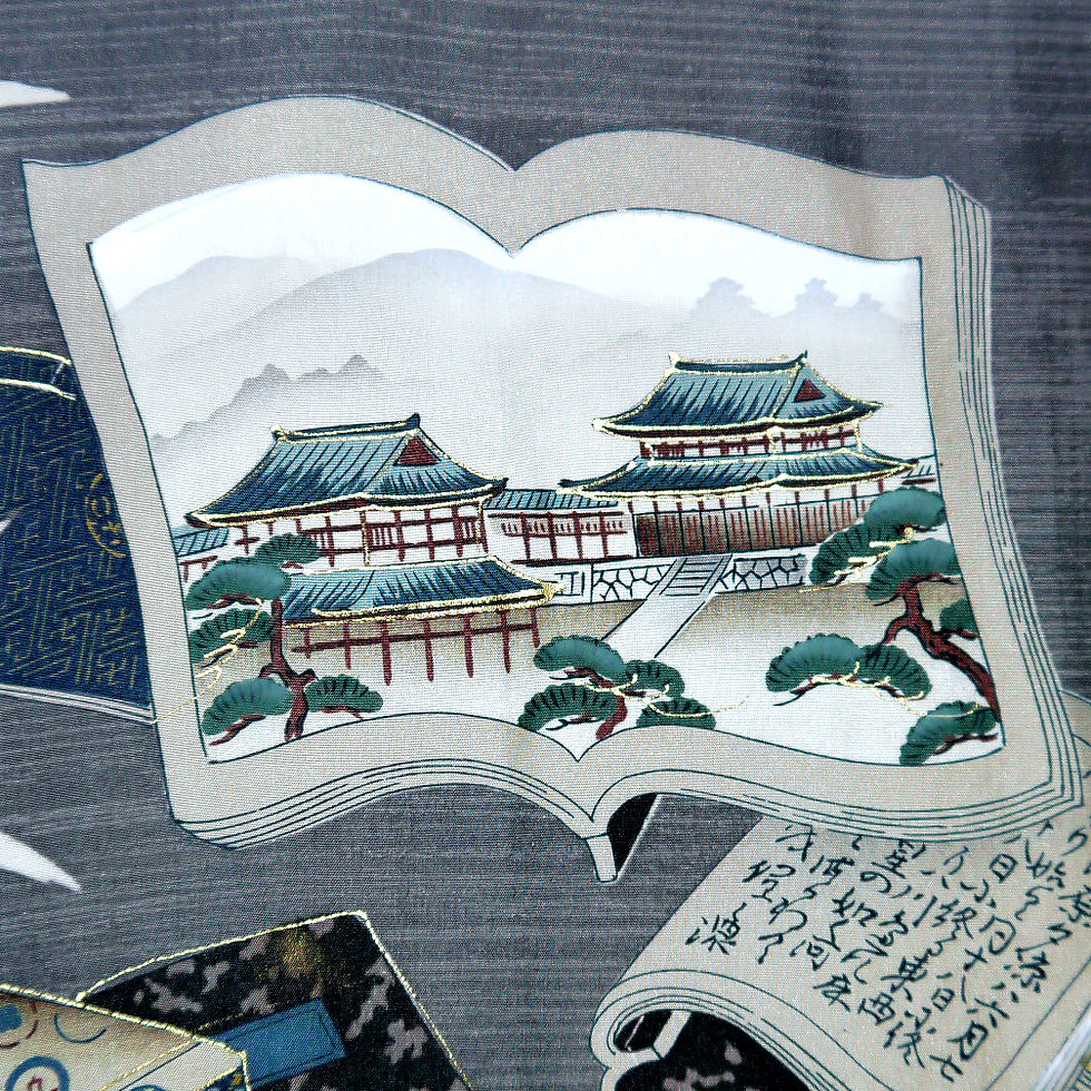 Thumbnail: Illustrated Books - Men's Silk Haori