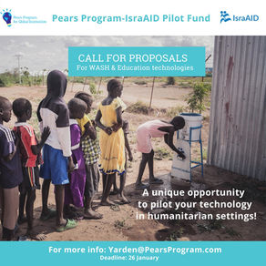 Apply Now: Pilot Your Technology in Humanitarian settings with IsraAID