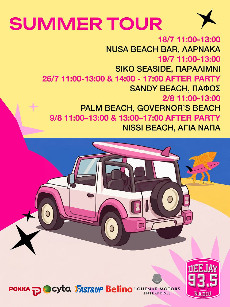 Summer Tour 2026 by Deejay Radio 93.5