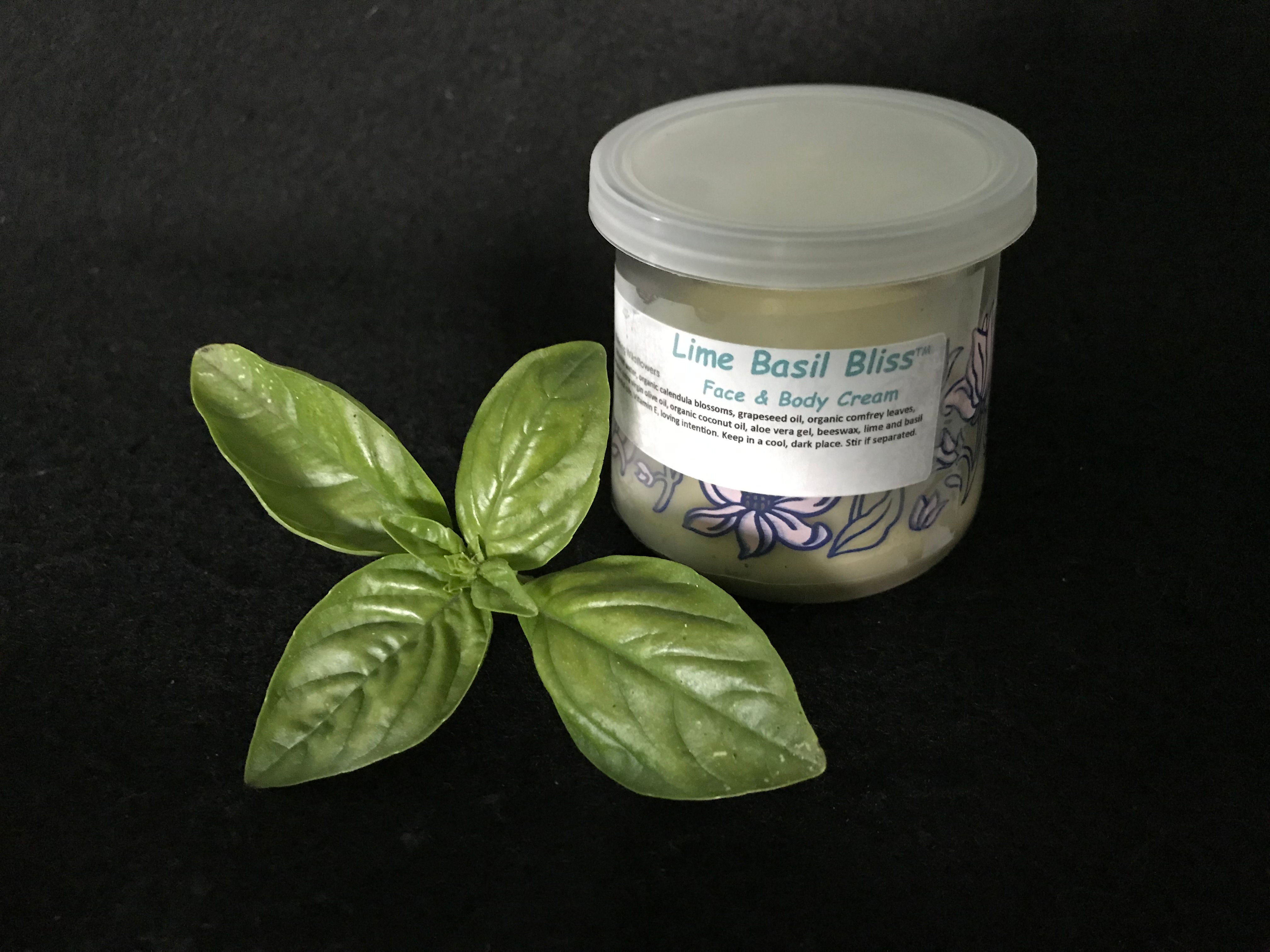 Lime Basil Bliss (TM) Face & Body Cream
