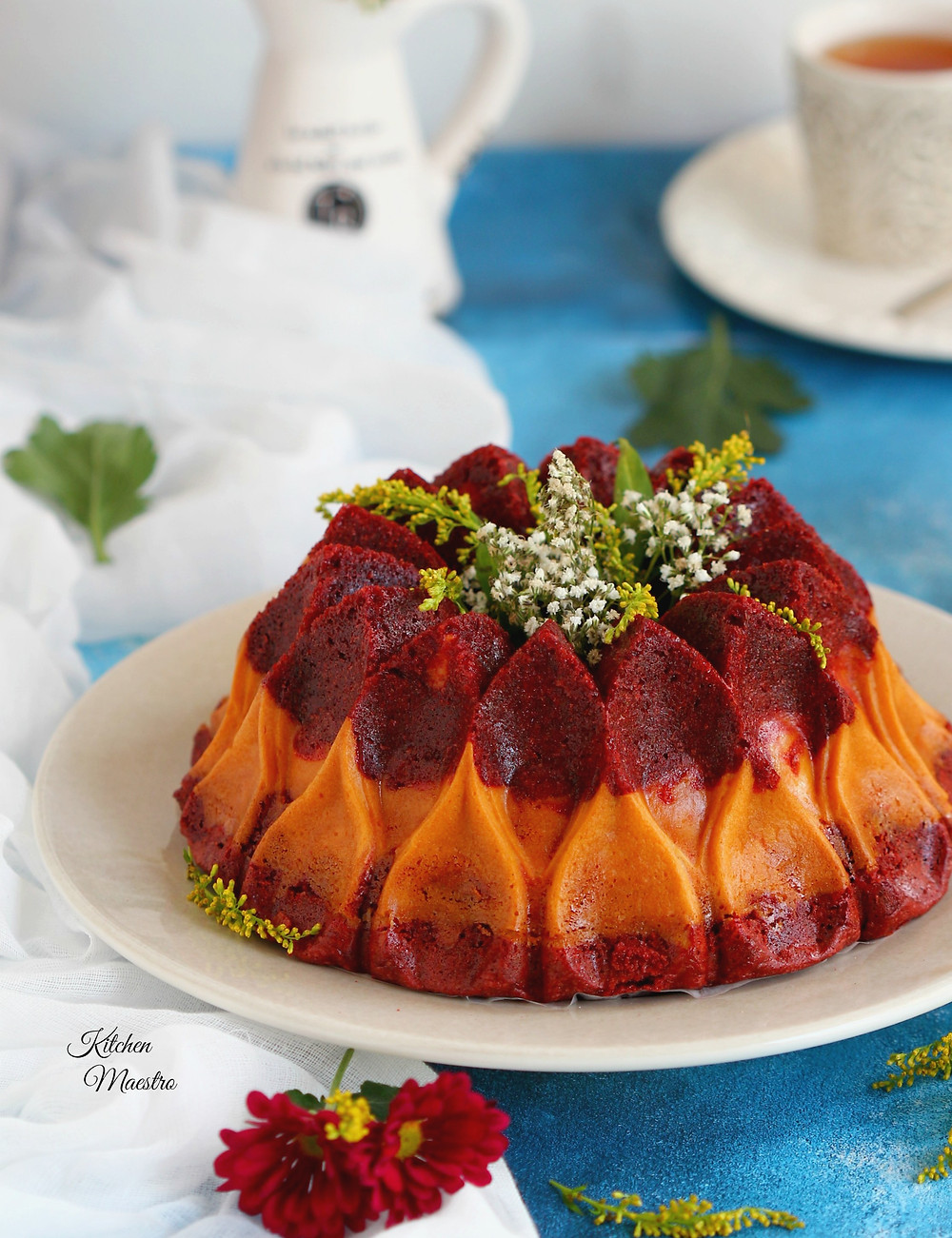 red velvet cake with cheese