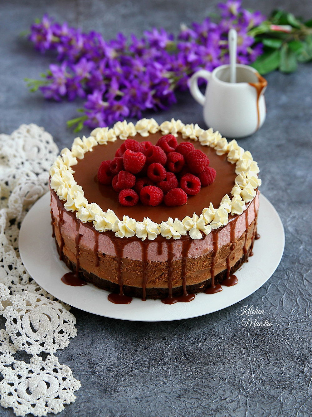chocolate raspberry mousse cake