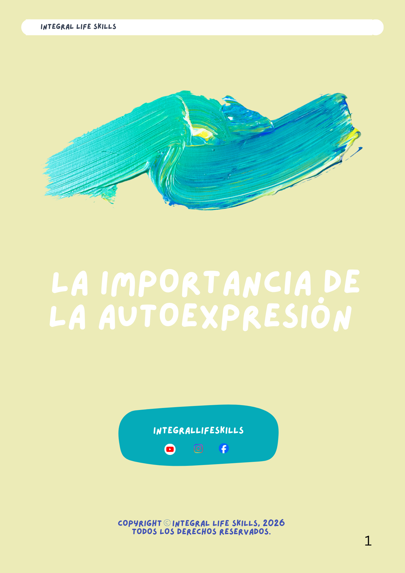 Cuaderno de Ejercicios de la Importancia de la Autoexpresión